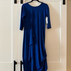 Sympli Reversible Drama Dress in Blue